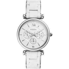 Correa de reloj Fossil ES4605 Acero inoxidable Blanco 18mm
